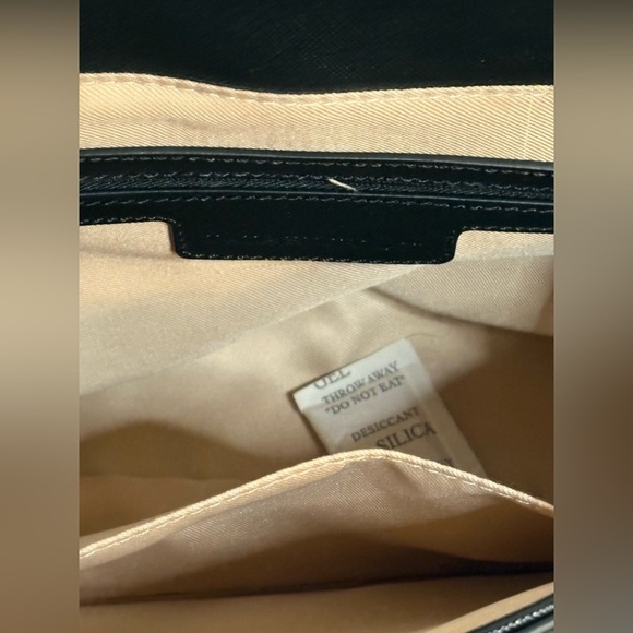 NWOT Dana Buchman Convertible Black Leather Satchel w/ Removable Shoulder Strap - Picture 7 of 15